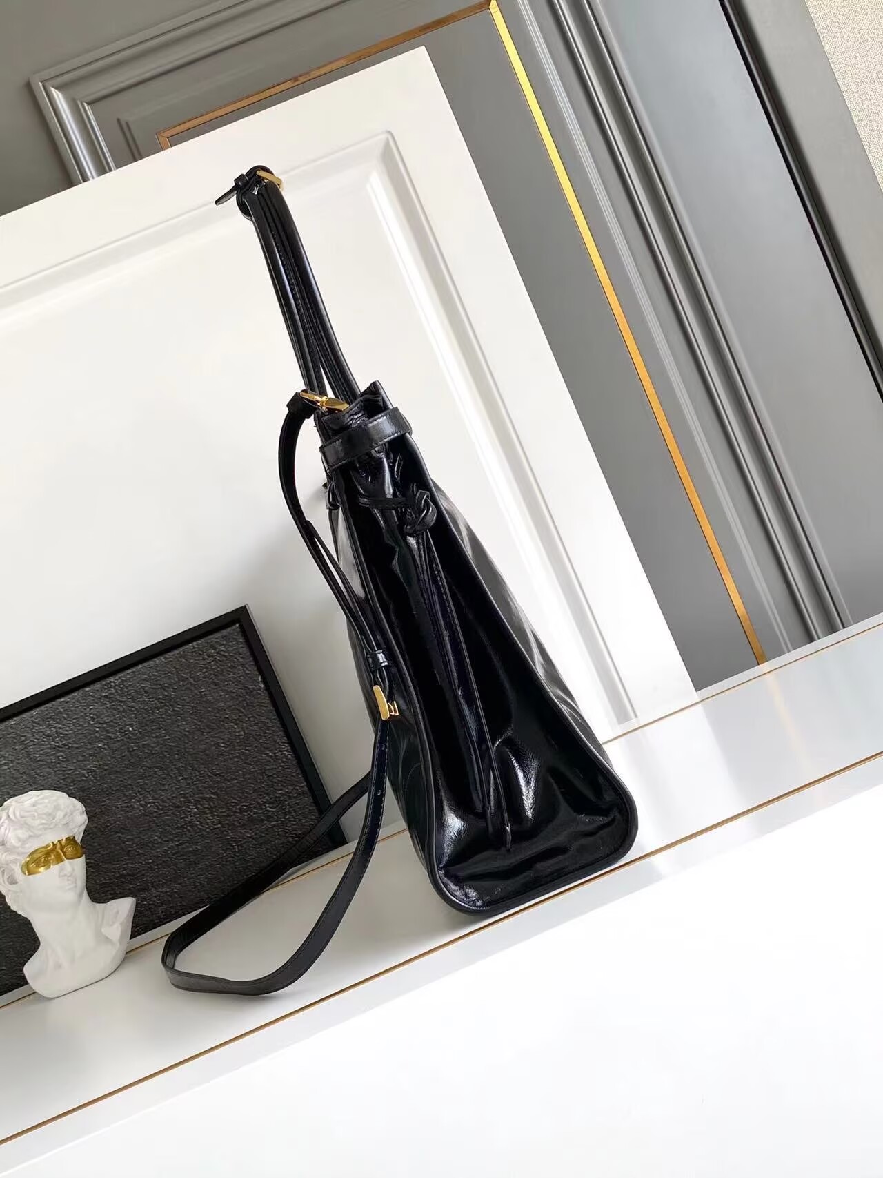 Prada Large Bonnie Leather Tote Bag 1BA439 Black Prada Large Bonnie Leather Tote Bag 1BA439 Black