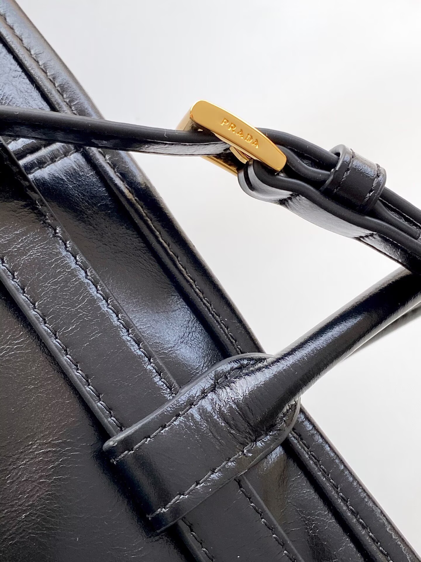 Prada Large Bonnie Leather Tote Bag 1BA439 Black Prada Large Bonnie Leather Tote Bag 1BA439 Black
