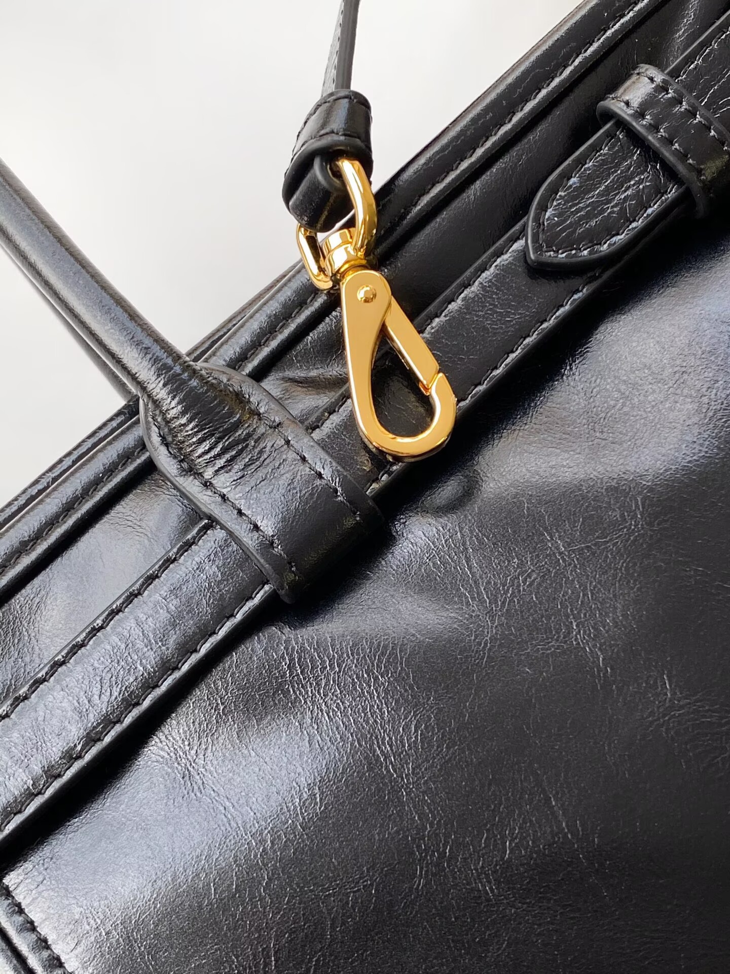 Prada Large Bonnie Leather Tote Bag 1BA439 Black Prada Large Bonnie Leather Tote Bag 1BA439 Black