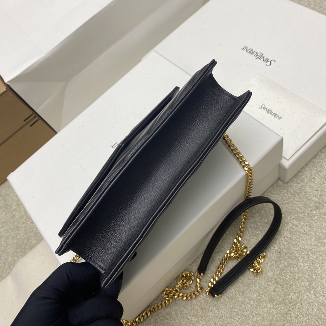 SAINT LAURENT WOC Classic Monogramme Flap Bag 441974 black