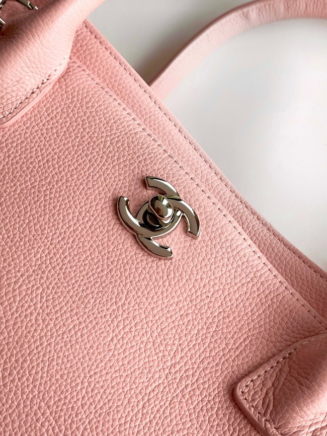 CHANEL Grained Calfskin Tote Bag AS2157 pink