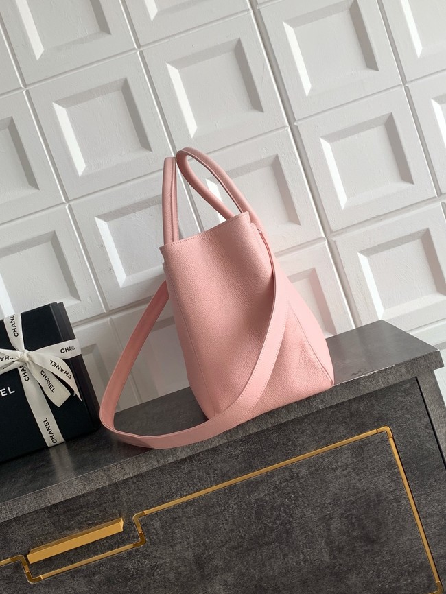 CHANEL Grained Calfskin Tote Bag AS2157 pink