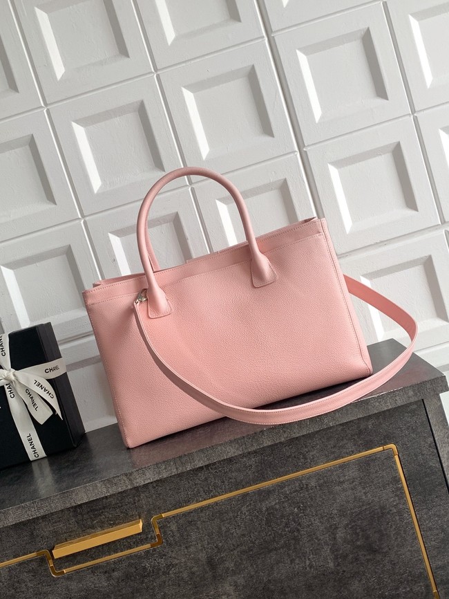 CHANEL Grained Calfskin Tote Bag AS2157 pink