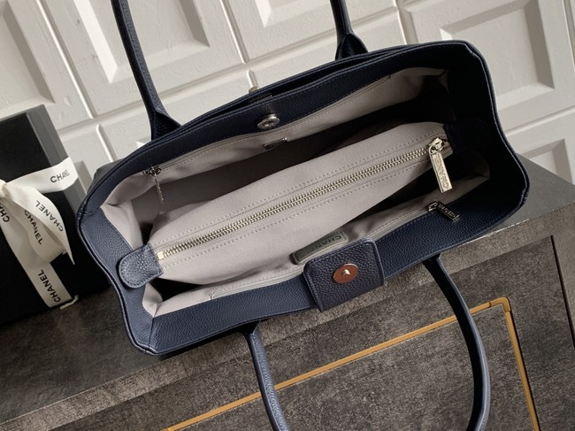 CHANEL Medium Tote Bag AS2156 dark blue