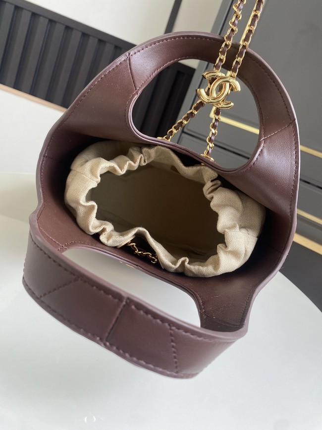 CHANEL Small Tote AS6132 Dark Burgundy