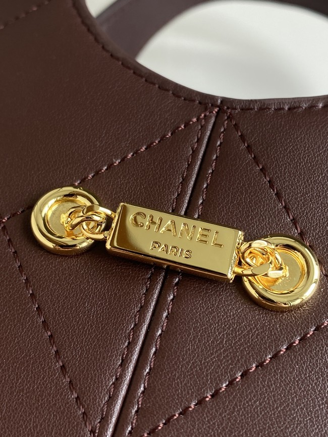 CHANEL Small Tote AS6132 Dark Burgundy