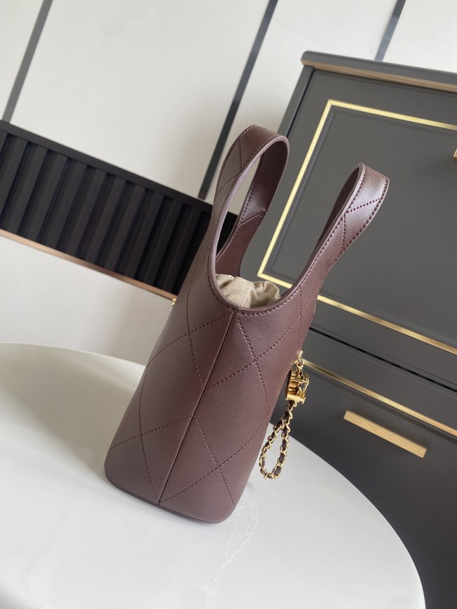 CHANEL Small Tote AS6132 Dark Burgundy