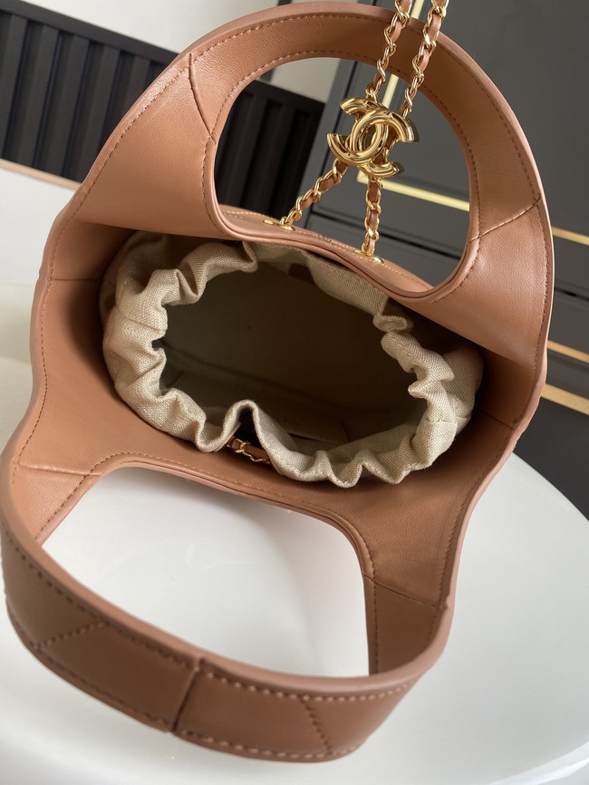 CHANEL Small Tote AS6132 brown