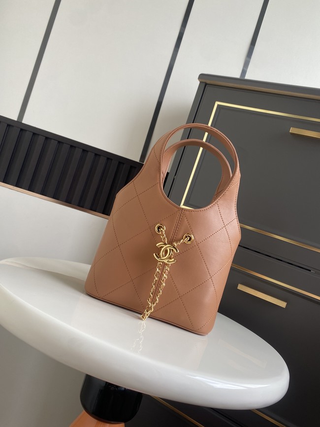 CHANEL Small Tote AS6132 brown
