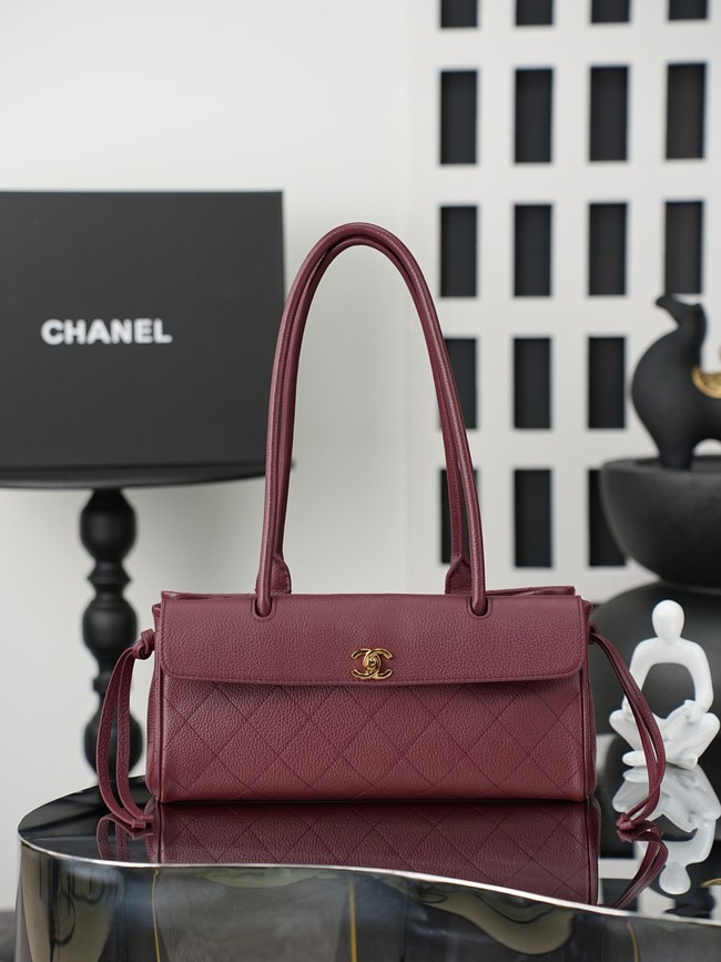 CHANEL Small Tote AS6288 Burgundy
