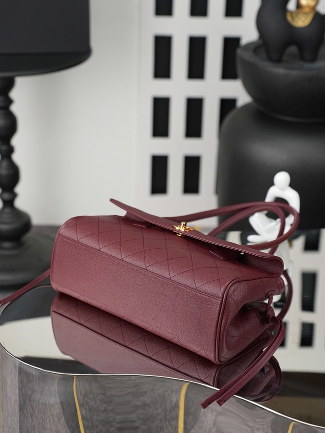 CHANEL Small Tote AS6288 Burgundy