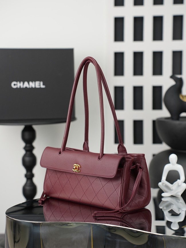 CHANEL Small Tote AS6288 Burgundy