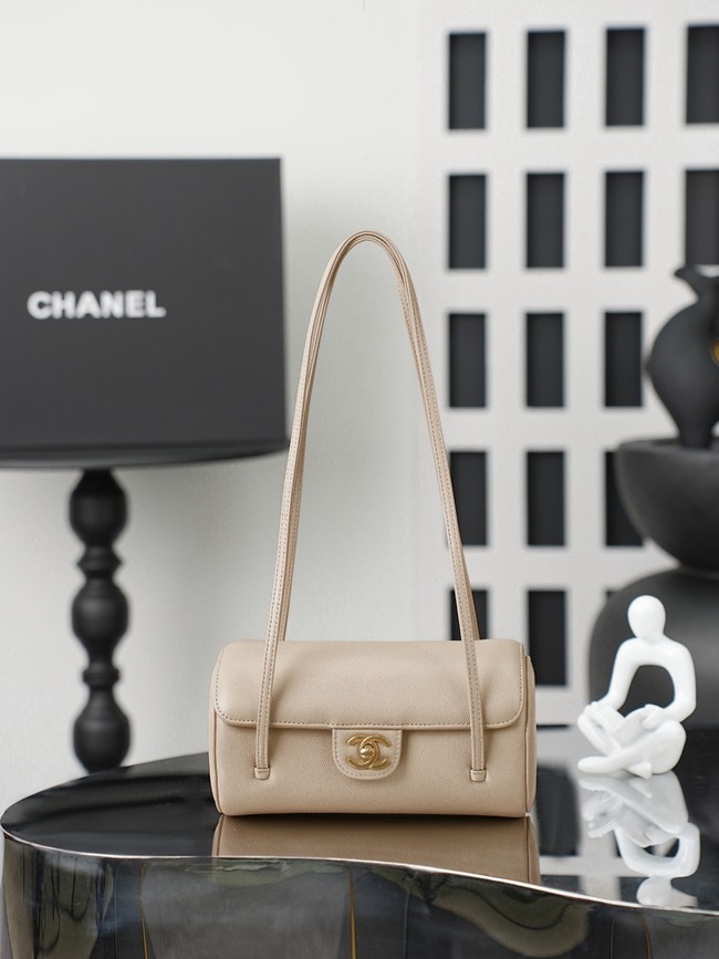 CHANEL mall Bowling Bag AS6143 Apricot