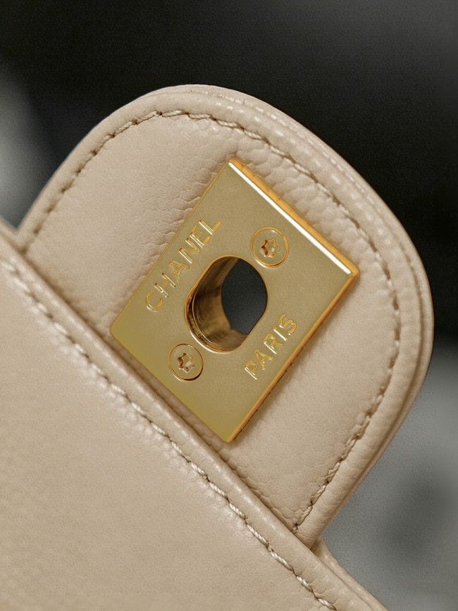 CHANEL mall Bowling Bag AS6143 Apricot