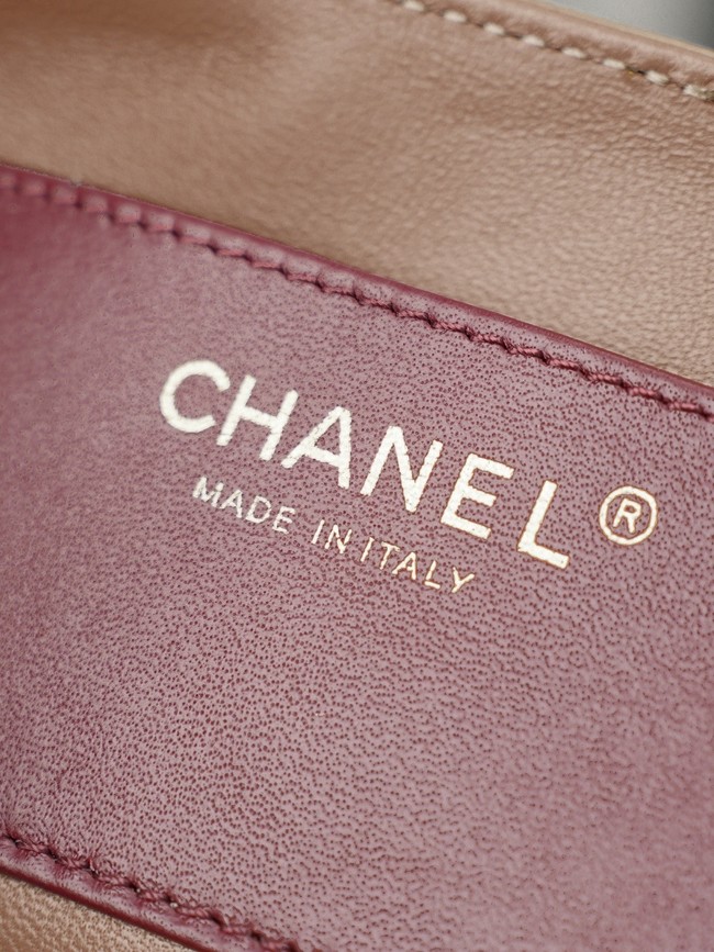 CHANEL mall Bowling Bag AS6143 Apricot