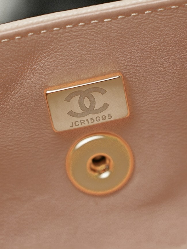 CHANEL mall Bowling Bag AS6143 Apricot