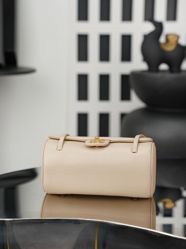 CHANEL mall Bowling Bag AS6143 Apricot
