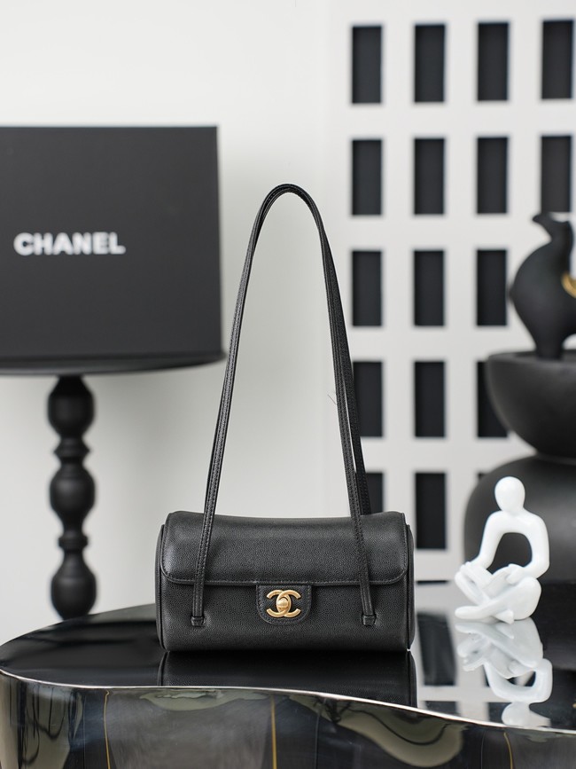 CHANEL mall Bowling Bag AS6143 black