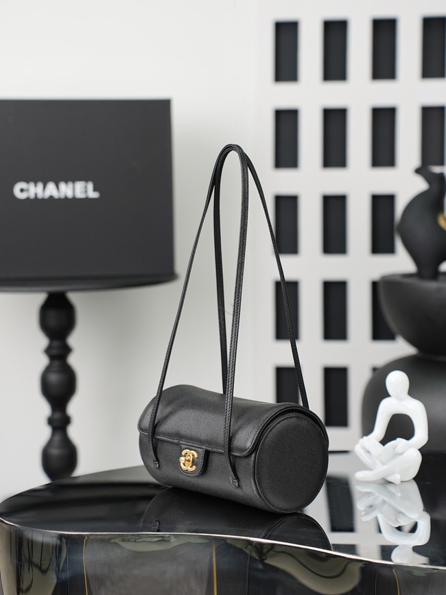 CHANEL mall Bowling Bag AS6143 black