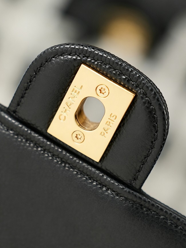 CHANEL mall Bowling Bag AS6143 black