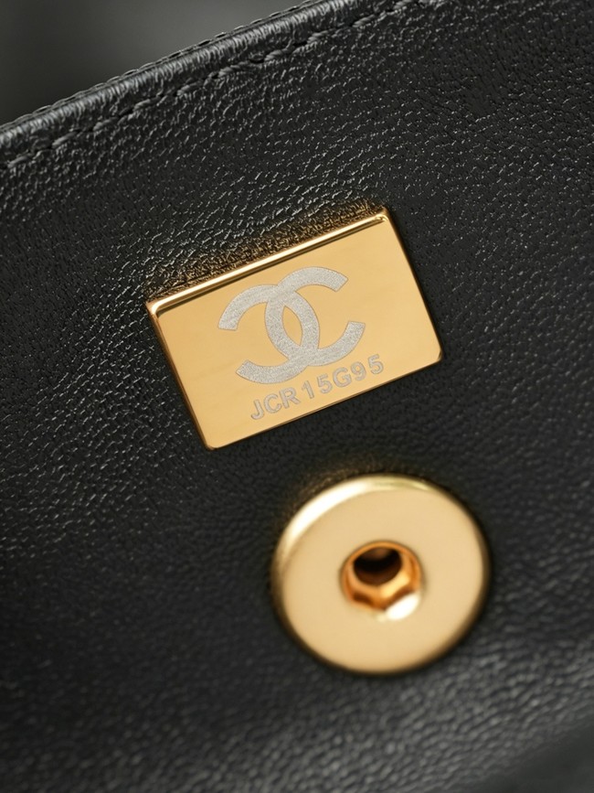 CHANEL mall Bowling Bag AS6143 black