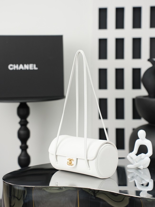 CHANEL mall Bowling Bag AS6143 white