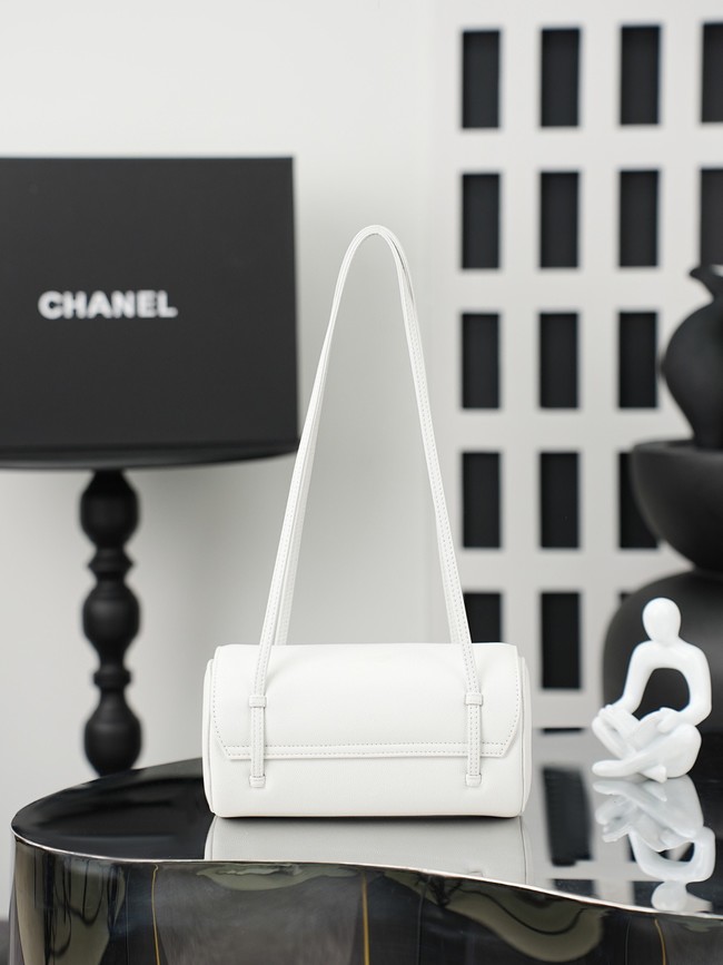 CHANEL mall Bowling Bag AS6143 white