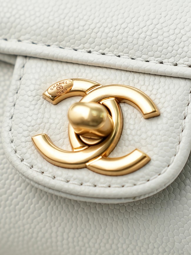 CHANEL mall Bowling Bag AS6143 white