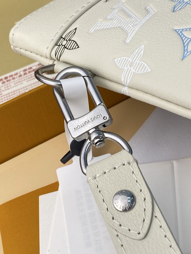 Louis Vuitton DAILY POUCH calfskin leather MM M28913 Ecru White 