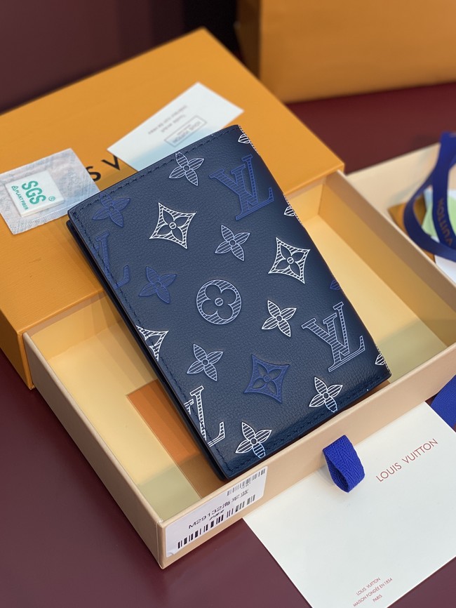 Louis Vuitton Passport Cover M29132 Navy Blue