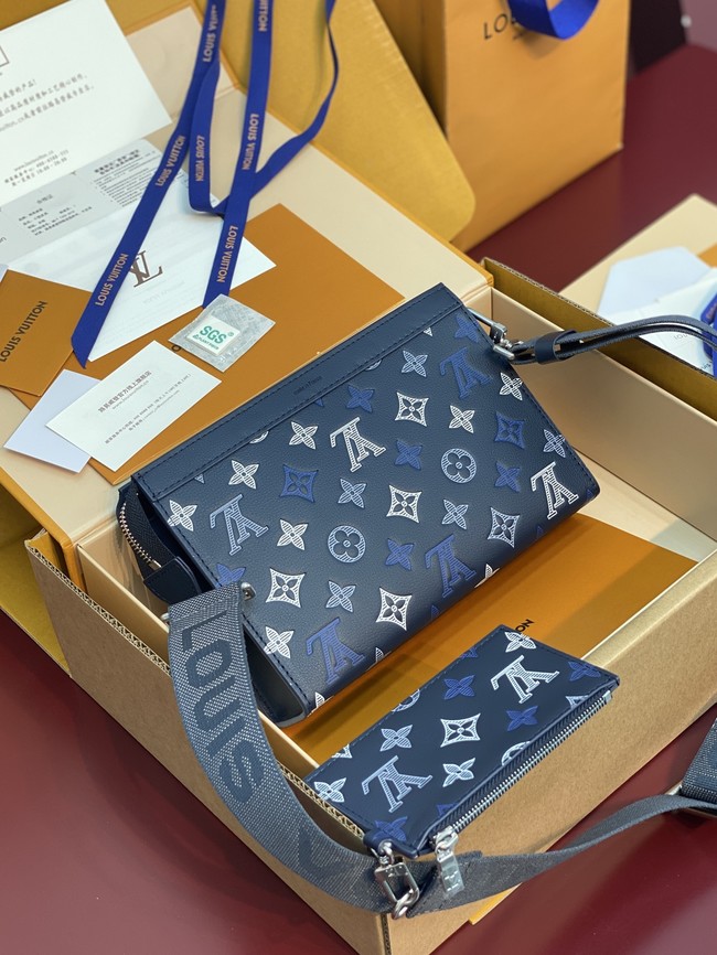 Louis Vuitton Trio Messenger M28818 dark blue