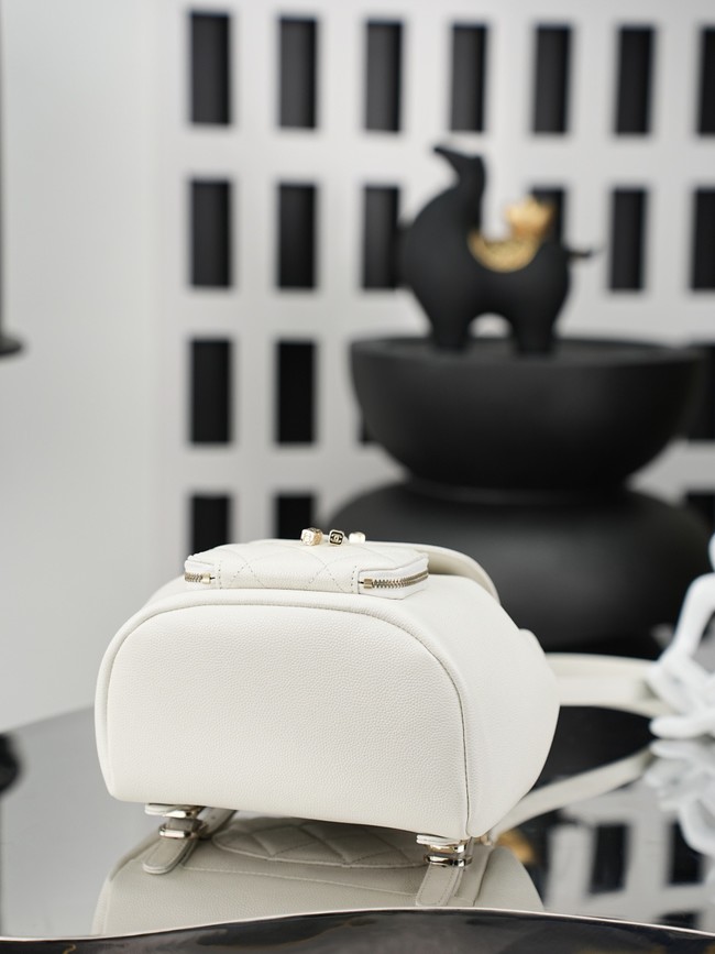 Chanel SMALL BACKPACK AS3530 white