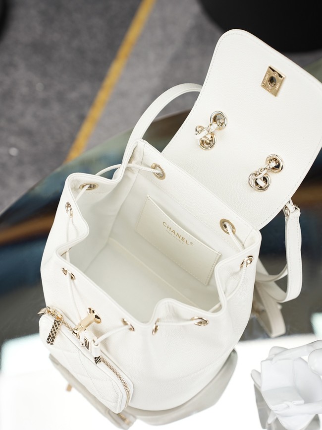Chanel SMALL BACKPACK AS3530 white