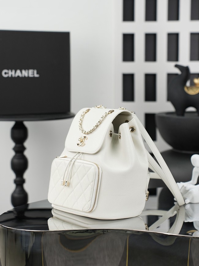 Chanel Calfskin BACKPACK AS3531 white