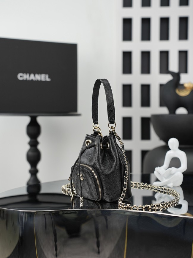 Chanel Top Handle Bag AS4775 black