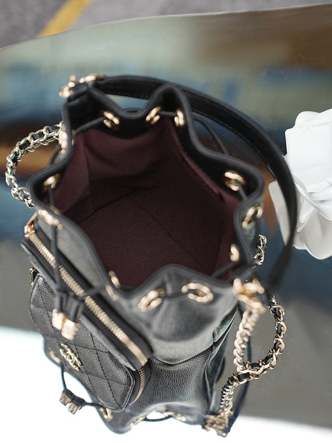 Chanel Top Handle Bag AS4775 black