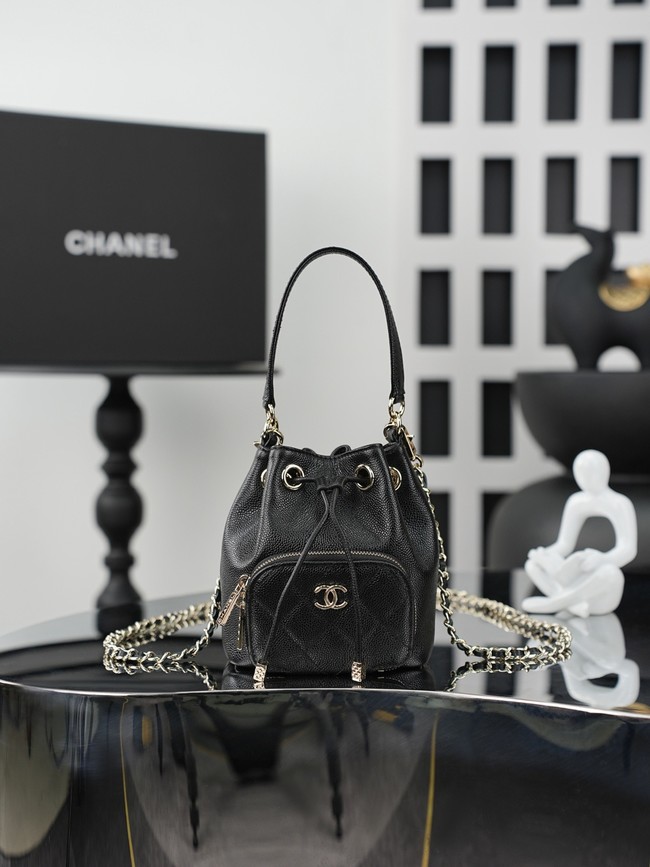 Chanel Top Handle Bag AS4775 black