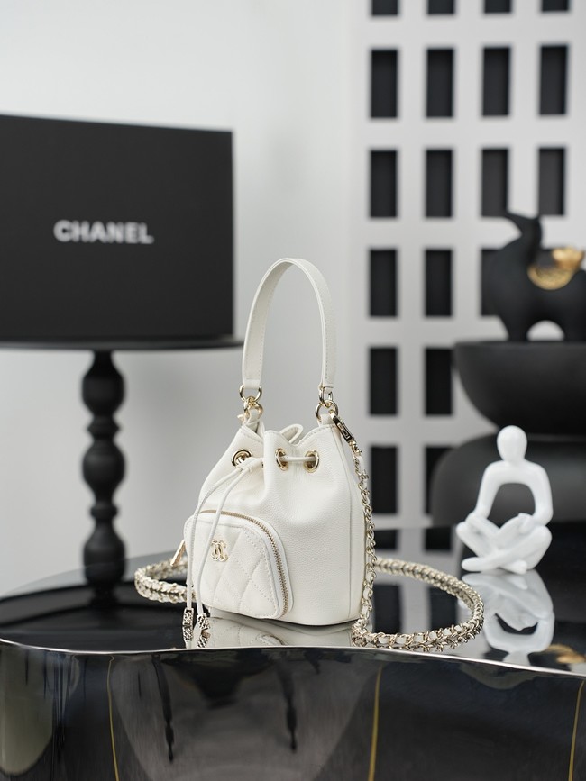 Chanel Top Handle Bag AS4775 white