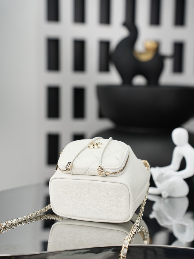 Chanel Top Handle Bag AS4775 white