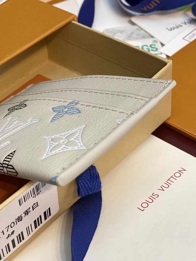 Louis Vuitton Double Card Holder M62170 Ecru White