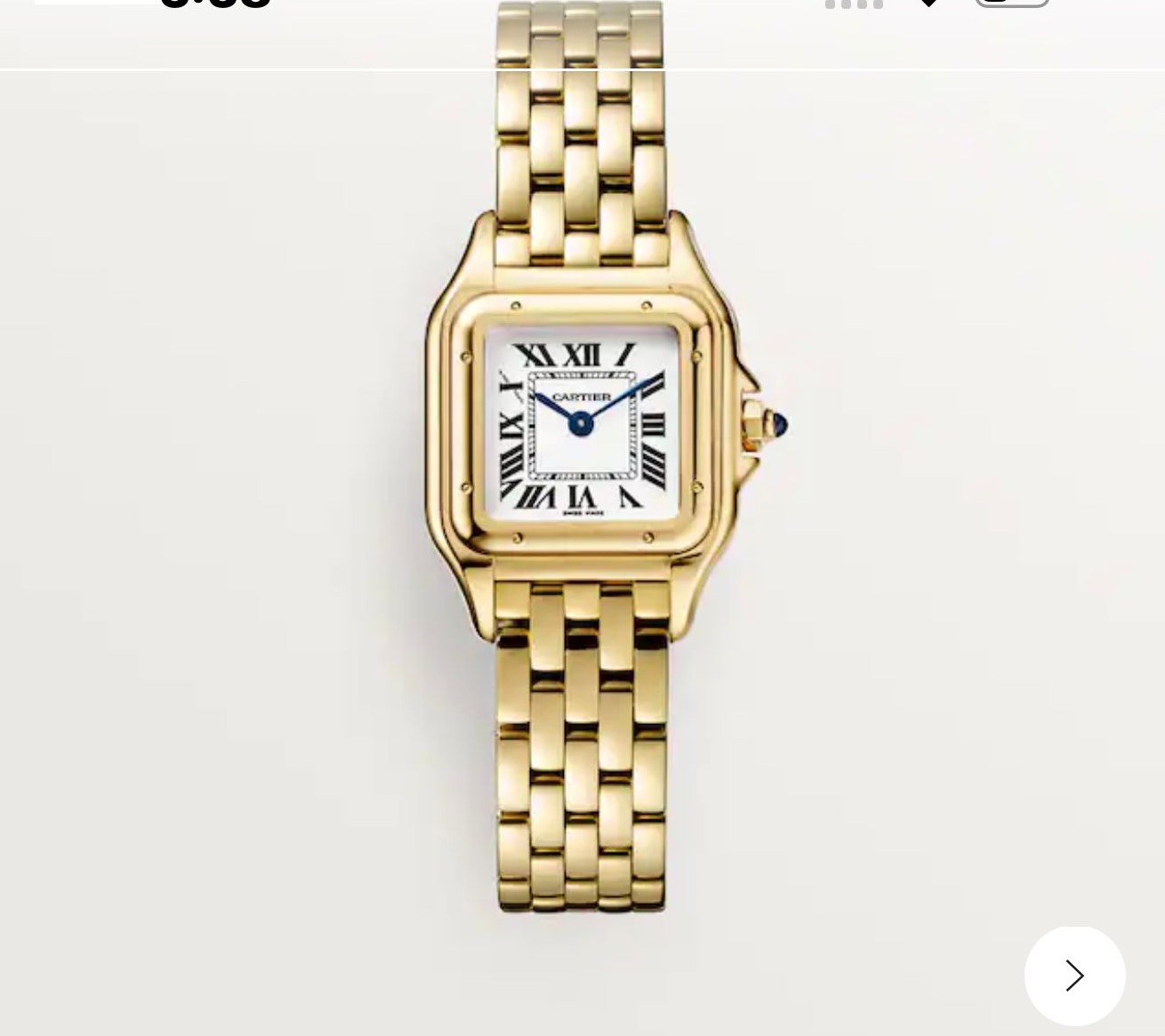 Cartier Watch Gold C86201
