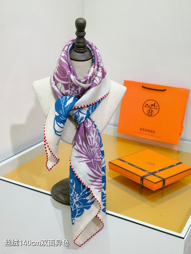 Hermes Shawl Cashmere and Silk 76130-1
