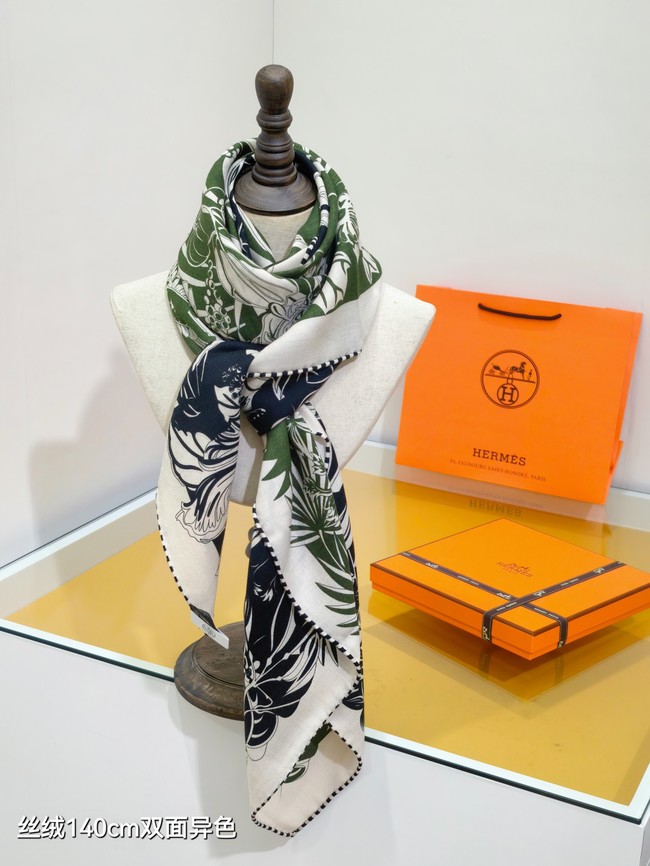 Hermes Shawl Cashmere and Silk 76130-3