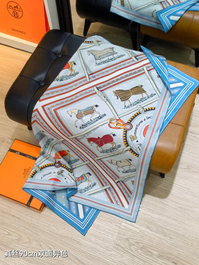 Hermes Shawl Cashmere and Silk 76130-6