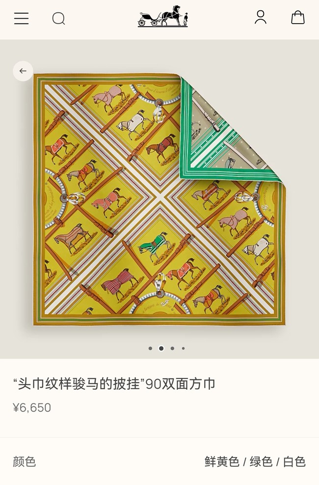 Hermes Shawl Cashmere and Silk 76130-7