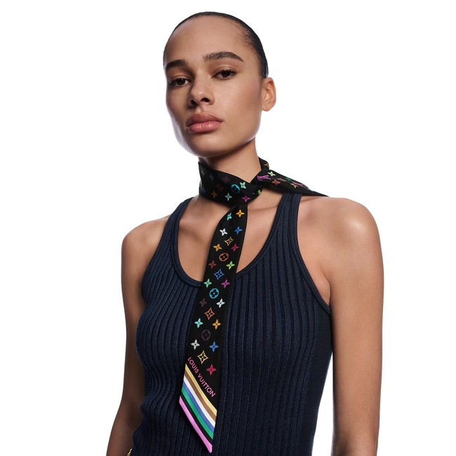 Louis Vuitton Twilly silk scarf H06426-1