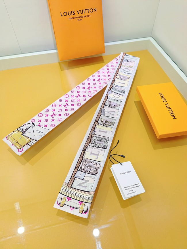 Louis Vuitton Twilly silk scarf H06427-1
