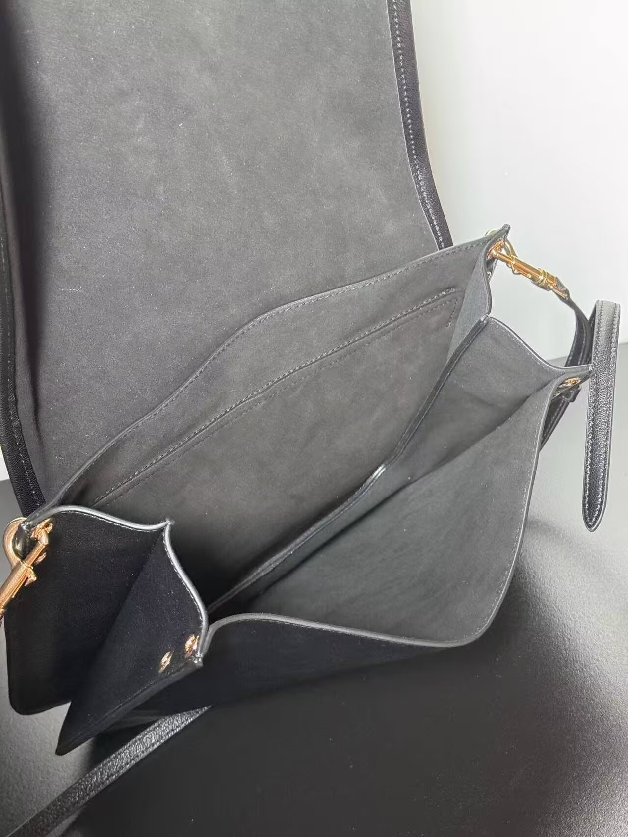 CELINE Original Leather Shoulder Bag C63201 Black