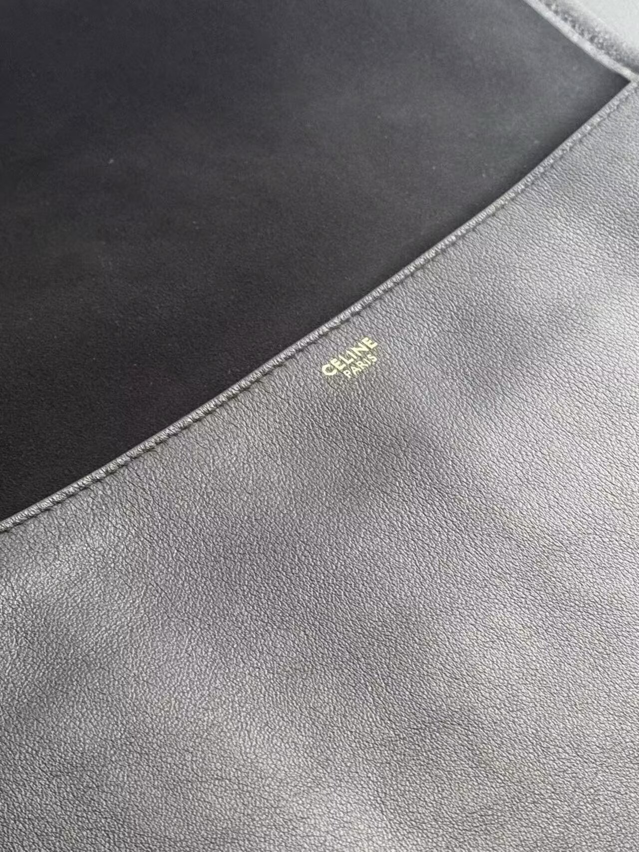 CELINE Original Leather Shoulder Bag C63201 Black
