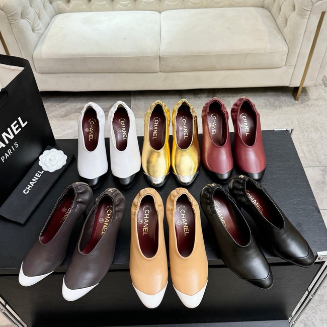 Chanel Pumps Lambskin heel height 85mm G47191-2